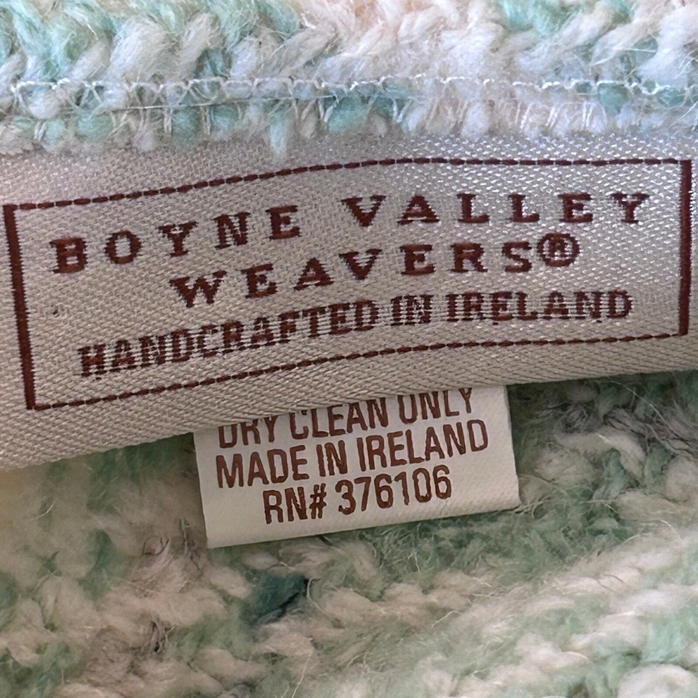 Boyne Valley Weavers Fair Isle Poncho O/S BohPlaid Wool Alpaca Heritage Irish‎ - Picture 7 of 11